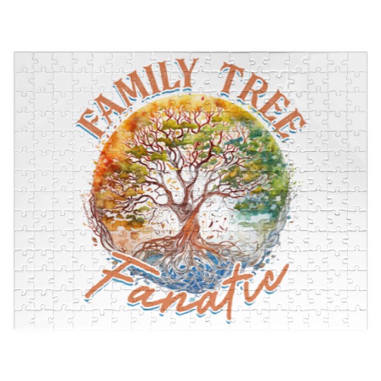 Genealogy Genealogist Family Tree Fanatic Jigsaw Puzzles