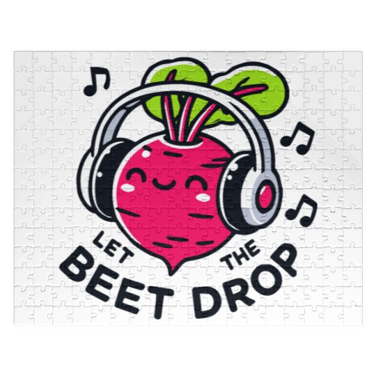 Let The Beet Drop Music Pun Jigsaw Puzzles