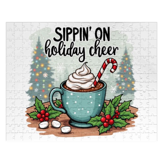 Sippin' On Holiday Cheer Hot Cocoa Jigsaw Puzzles