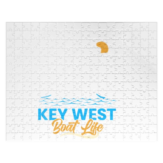 KEY-WEST BOAT LIFE Sailing Florida Keys West Keys Jigsaw Puzzles