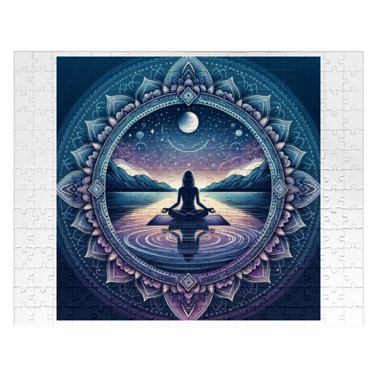 Mandala yoga Jigsaw Puzzles