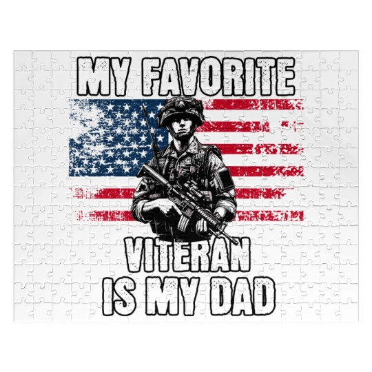 My Favorite Veteran is My Dad Jigsaw Puzzles