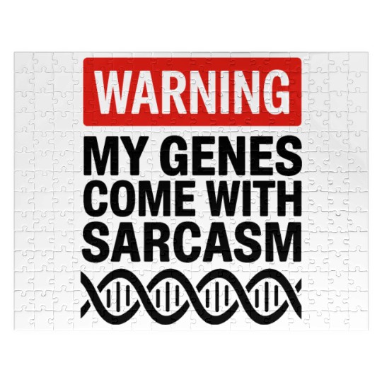 Sarcastic Genealogy DNA Test Genetics Biologist Jigsaw Puzzles