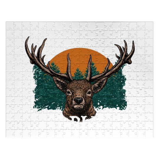 Show Me the Bucks Deer Hunting Elk Hunter Funny Jigsaw Puzzles