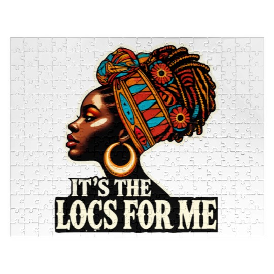 It's The Locs For Me Black History Queen African Jigsaw Puzzles