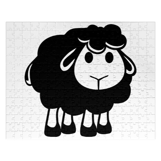 Black Sheep Small Cute Cute Lamb Cool Comic Sweet Jigsaw Puzzles