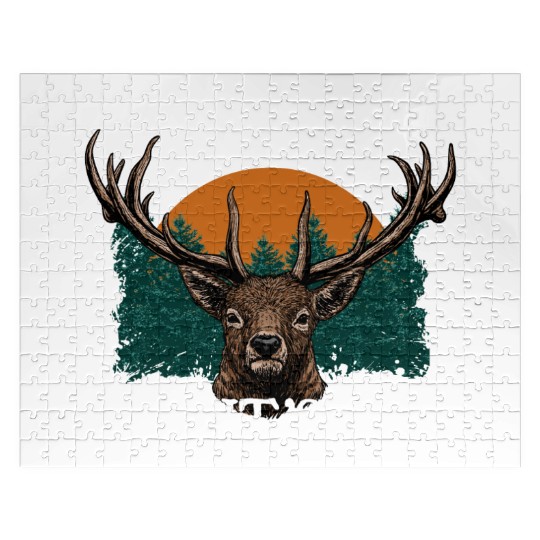 Hunt It Like Its Hot Deer Hunting Elk Hunter Funny Jigsaw Puzzles