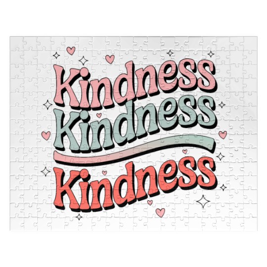 Kindness in Pastels - Spread the Love Jigsaw Puzzles
