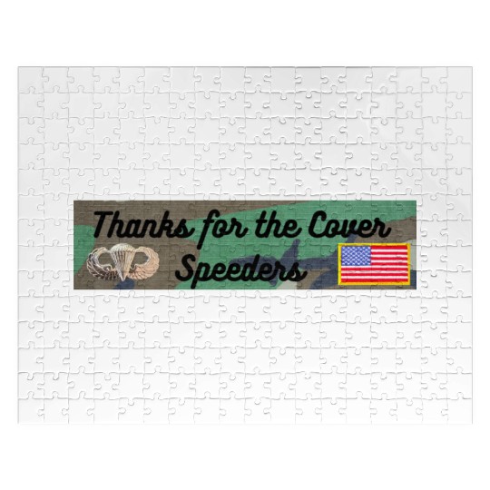 Thanks For The Cover veterans gift Jigsaw Puzzles