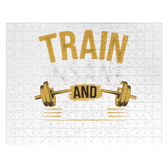 Train Insane And Drink Champagne 5 Jigsaw Puzzles