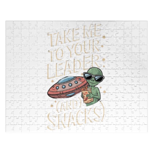 Take Me to Your Leader (and Snacks) Jigsaw Puzzles
