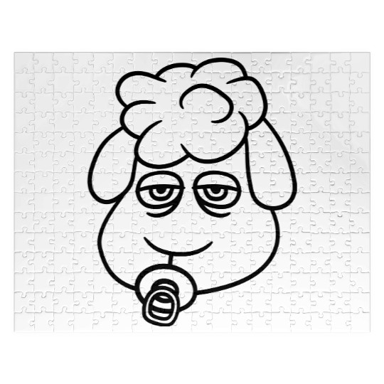 Sheep Baby Toddler Face Pacifier Child Head Lamb Jigsaw Puzzles
