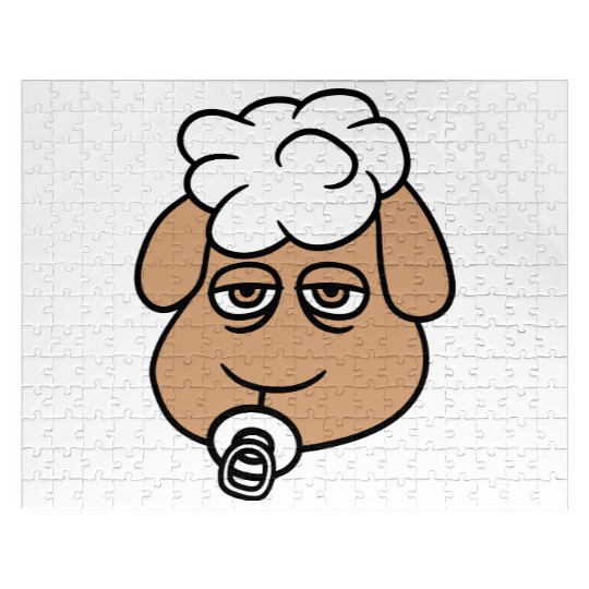Sheep Baby Toddler Face Pacifier Child Head Lamb Jigsaw Puzzles