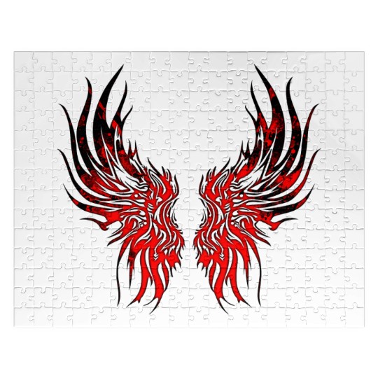 Wings Dragon Anime Drakhuvud Mytiska reptil magi Jigsaw Puzzles