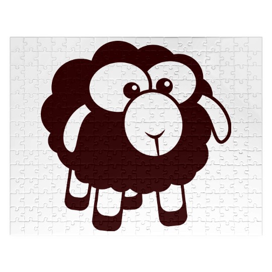 Black Sheep Small Cute Cute Lamb Cool Comic Sweet Jigsaw Puzzles