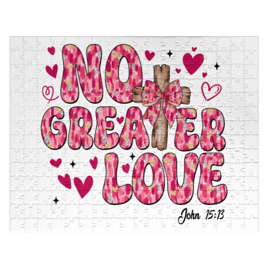 No Greater Love Jesus Valentine Jigsaw Puzzles