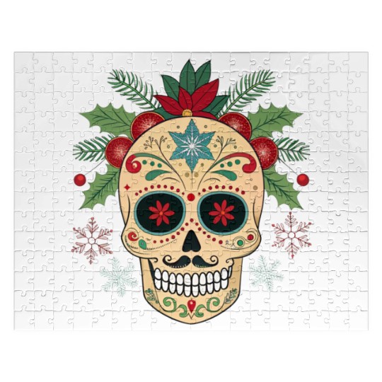Holiday Sugar Skull Jigsaw Puzzles