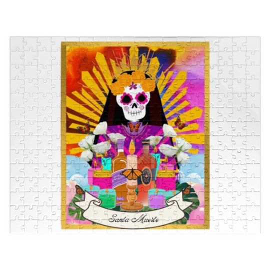 Butterfly Santa Muerte Jigsaw Puzzles