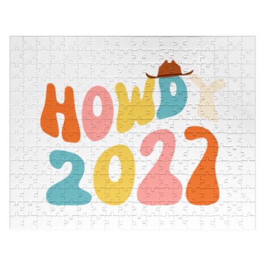 Howdy 2027 funny 2027 NYE Groovy Jigsaw Puzzles
