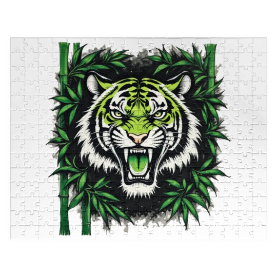 Roaring Bamboo Tiger Jigsaw Puzzles