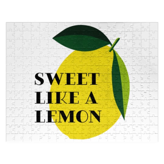 Sweet like a lemon Fruit Citrus Yellow Summer Jigsaw Puzzles
