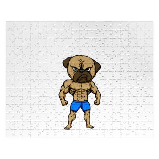 Stronger Healthier Ripped Funny Workout Humor Gym Jigsaw Puzzles