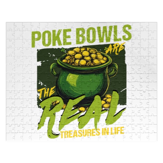 Poke Bowls Are The Real Treasures St Patricks Day Jigsaw Puzzles
