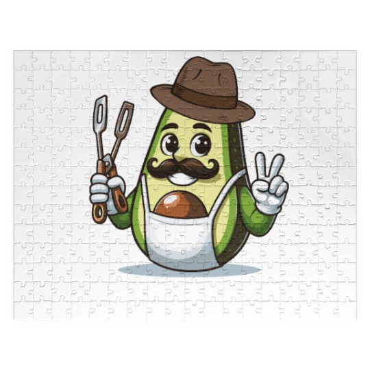 Dads Gift idea for Daddy and Fathers Day Avocado Jigsaw Puzzles