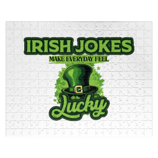 Irish Jokes Make Everyday Feel Lucky St Patricks Jigsaw Puzzles