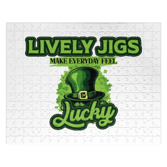Lively Jigs Make Everyday Feel Lucky St Patricks Jigsaw Puzzles