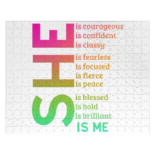 Woman Affirmation Black woman Quotes Jigsaw Puzzles