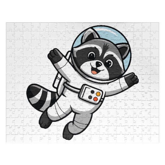 Astro Racoon for Kids Astronaut Jigsaw Puzzles