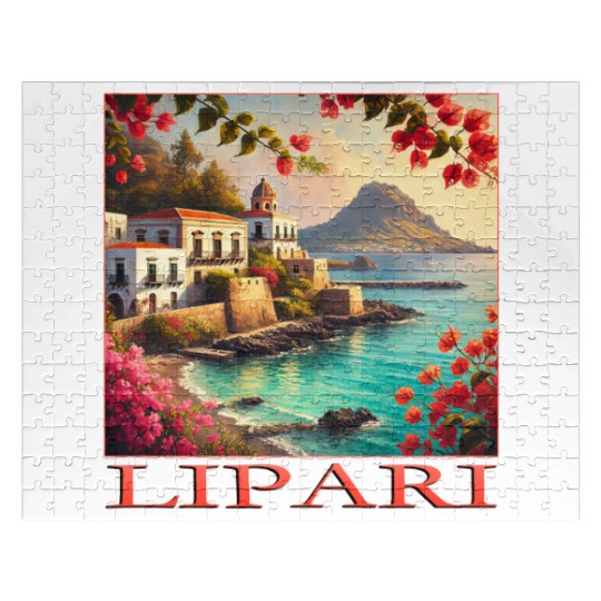 Lipari Volcano Mediterranean Terracotta Vacation Jigsaw Puzzles