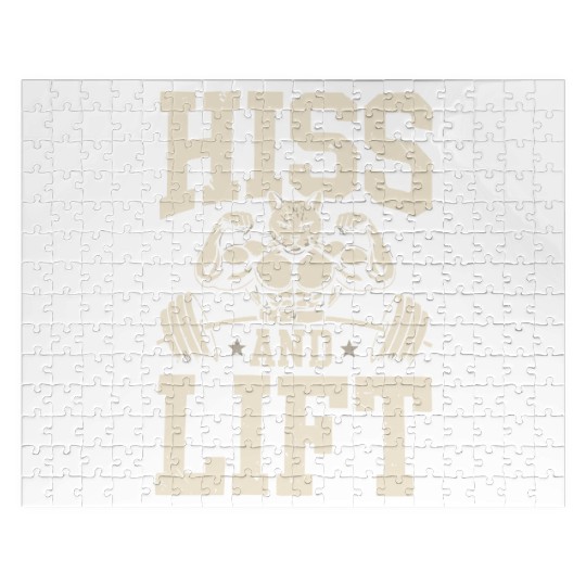 Bodybuilding Cat Fitness Workout Gym Instructor Jigsaw Puzzles