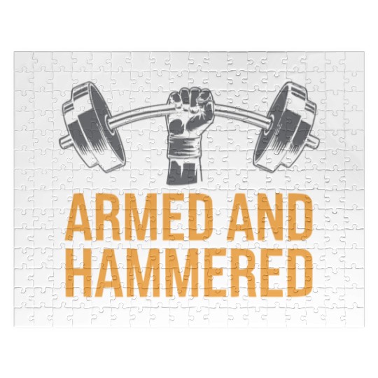Hammer Curls Bodybuilding Fitness Workout Gym Jigsaw Puzzles