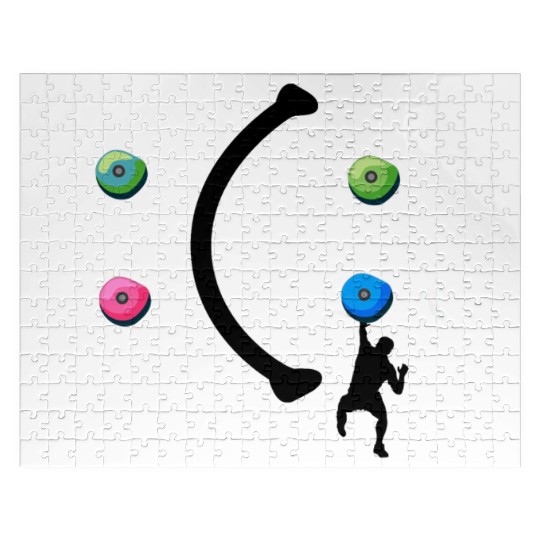 bouldering, boulderer, gift, cool, climbing wall, Jigsaw Puzzles