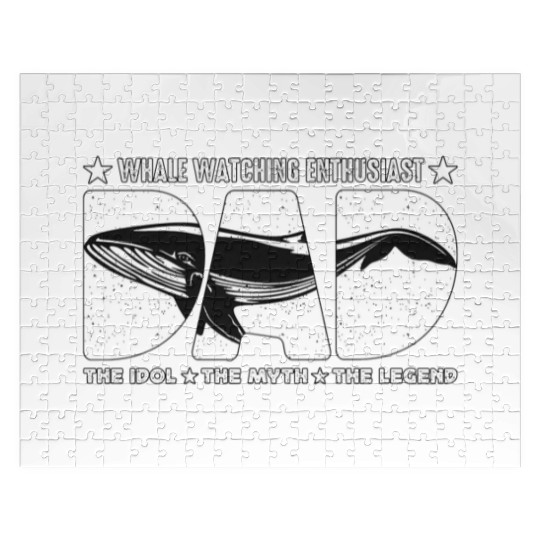 Whale Watching Enthusiast Dad The Marine Biologist Jigsaw Puzzles