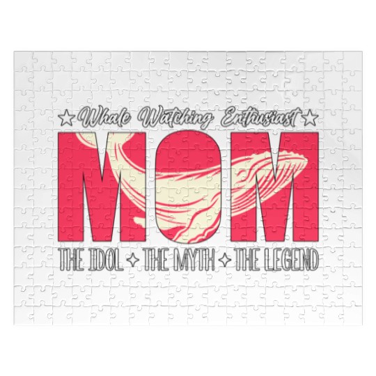 Whale Watching Enthusiast Mom The Idol Sea Lover Jigsaw Puzzles