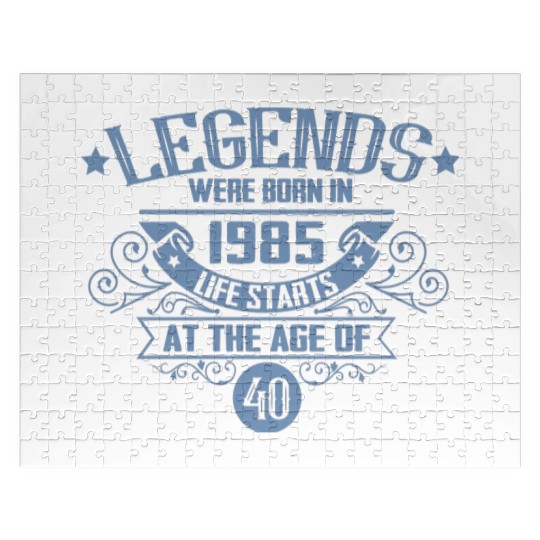 Legends born in 1985 vintage 40th birthday Jigsaw Puzzles