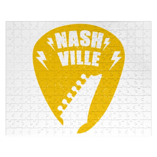 Nashville Music City Guitar Pick Jigsaw Puzzles