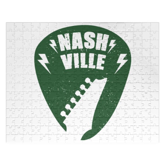 Nashville Music City Guitar Pick Jigsaw Puzzles