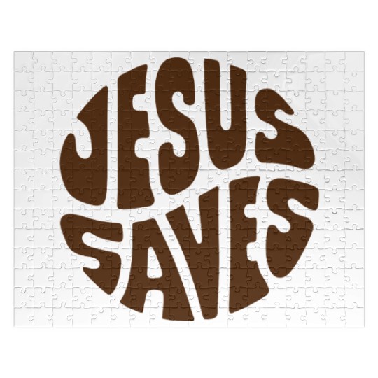 Jesus Saves Text Jigsaw Puzzles