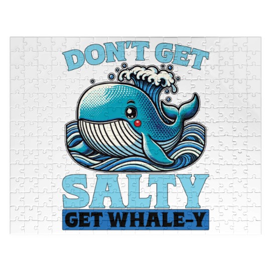 Whale Watching Don't Get Salty Get Sea Creatures Jigsaw Puzzles