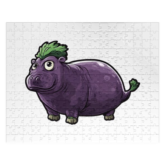 Hip Eggplant Jigsaw Puzzles