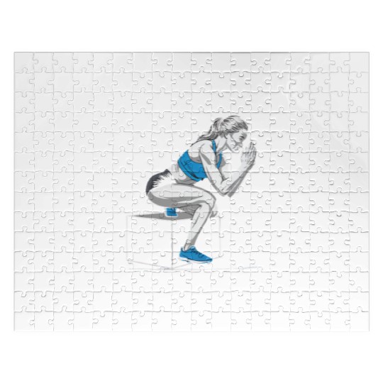 Bulgarian Squat Exercise Fitness Workout Gym Jigsaw Puzzles