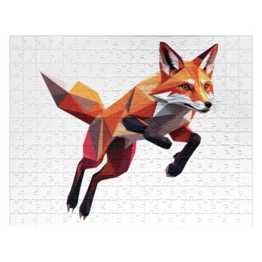 Geometric Fox Jigsaw Puzzles