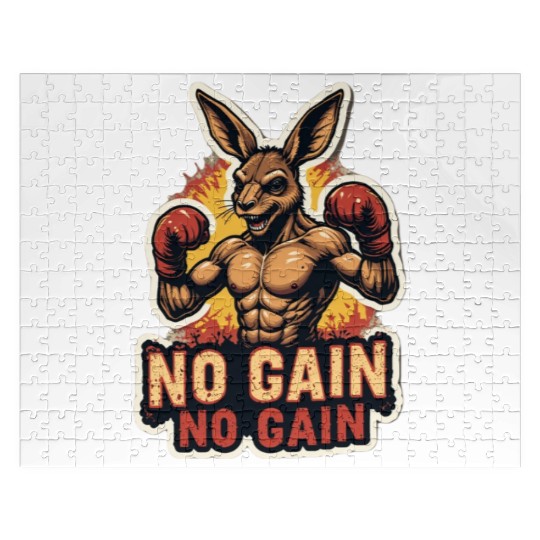 Kangaroo Kickboxing Gym Jigsaw Puzzles