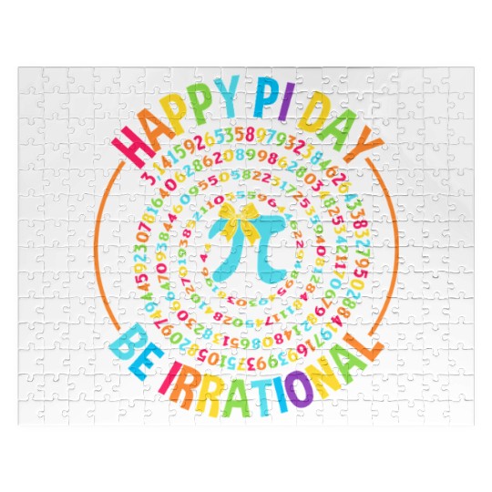 Happy Pi Day Jigsaw Puzzles Cute Math Jigsaw Puzzles with Coquette