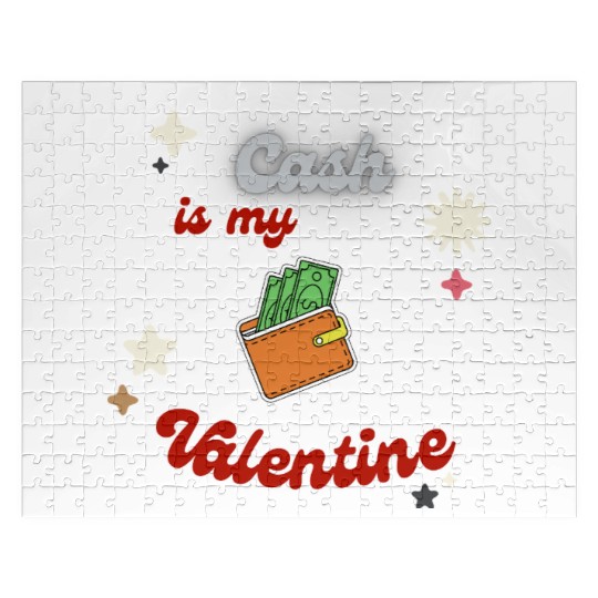 Money Lover's Valentine Apparel Jigsaw Puzzles