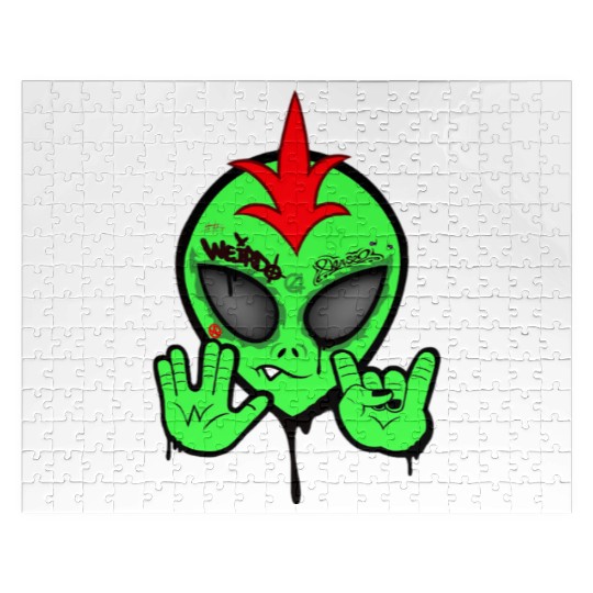 Punk Alien Jigsaw Puzzles